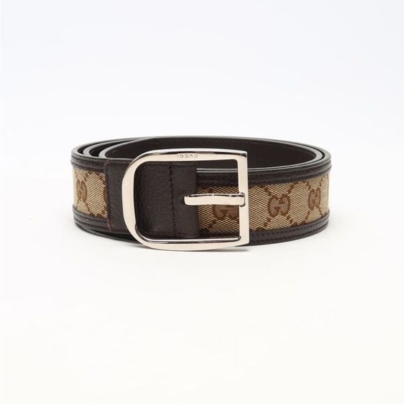 Brand new with box and dustbag Gucci unisex belt GG logo Leather Belt size 80 main image 6